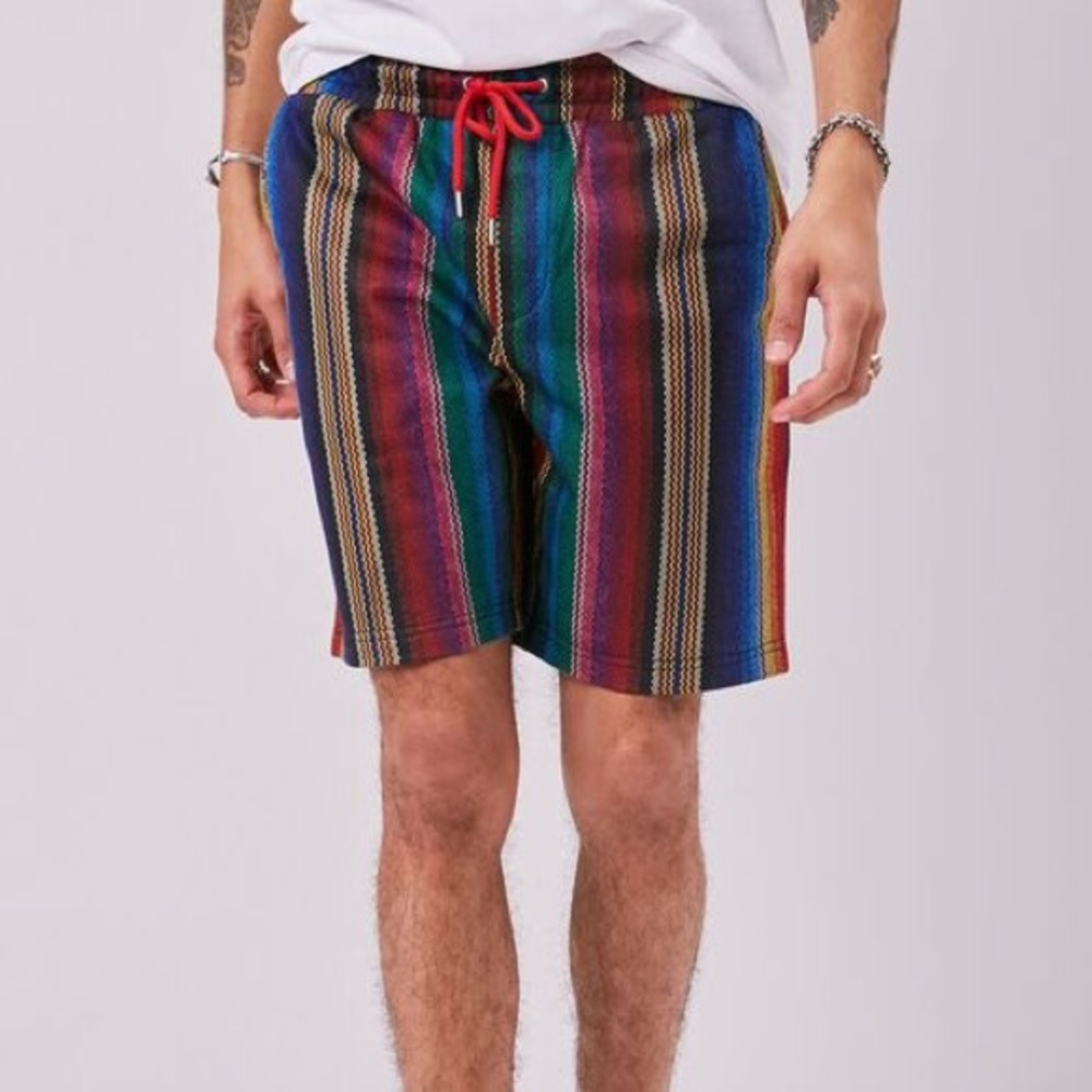 NWT Size L mens striped shorts